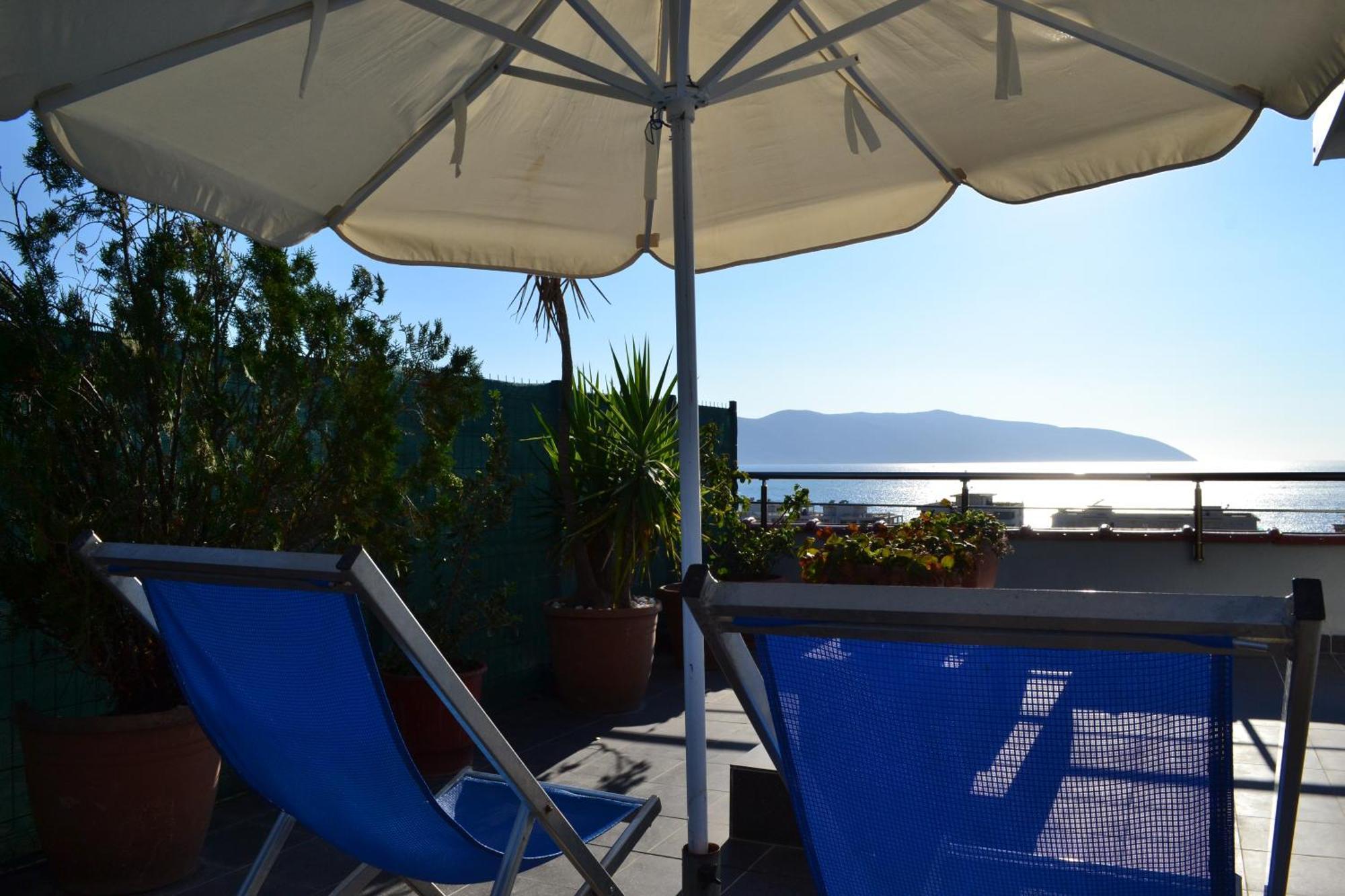 Seaview Penthouse Terrace & Garage Apartment Vlore Luaran gambar