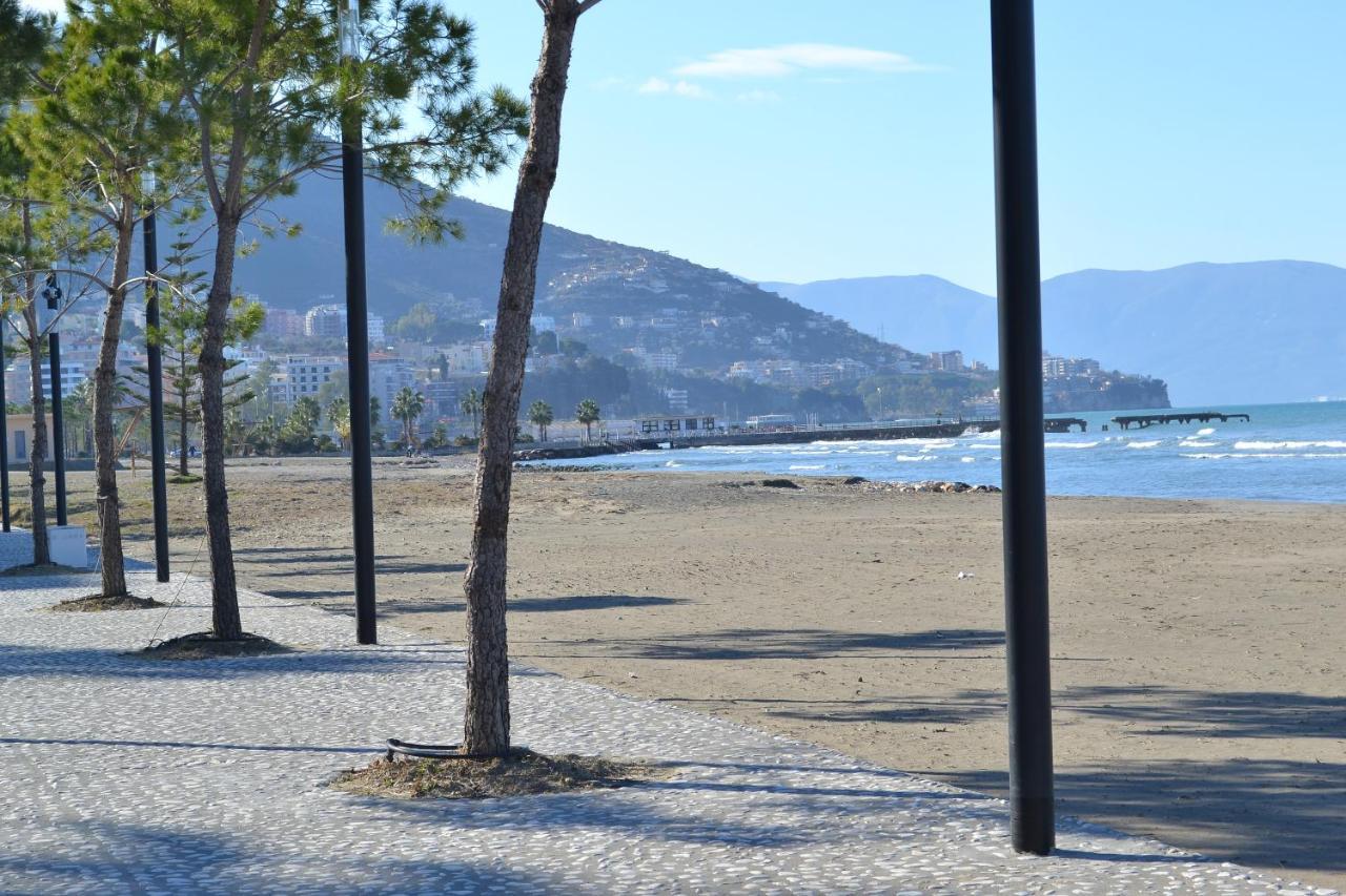 Seaview Penthouse Terrace & Garage Apartment Vlore Luaran gambar